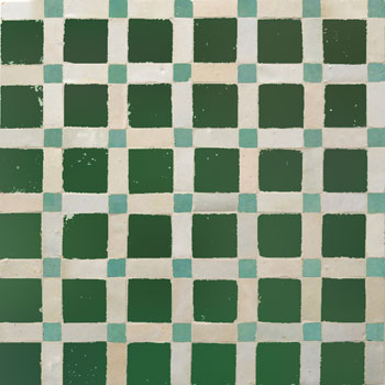 Mosaic House Moroccan tile Fes 10-1-12 Green White Light Green  zellige, mosaic, zellij, field, pattern, glaze, simple, classic 